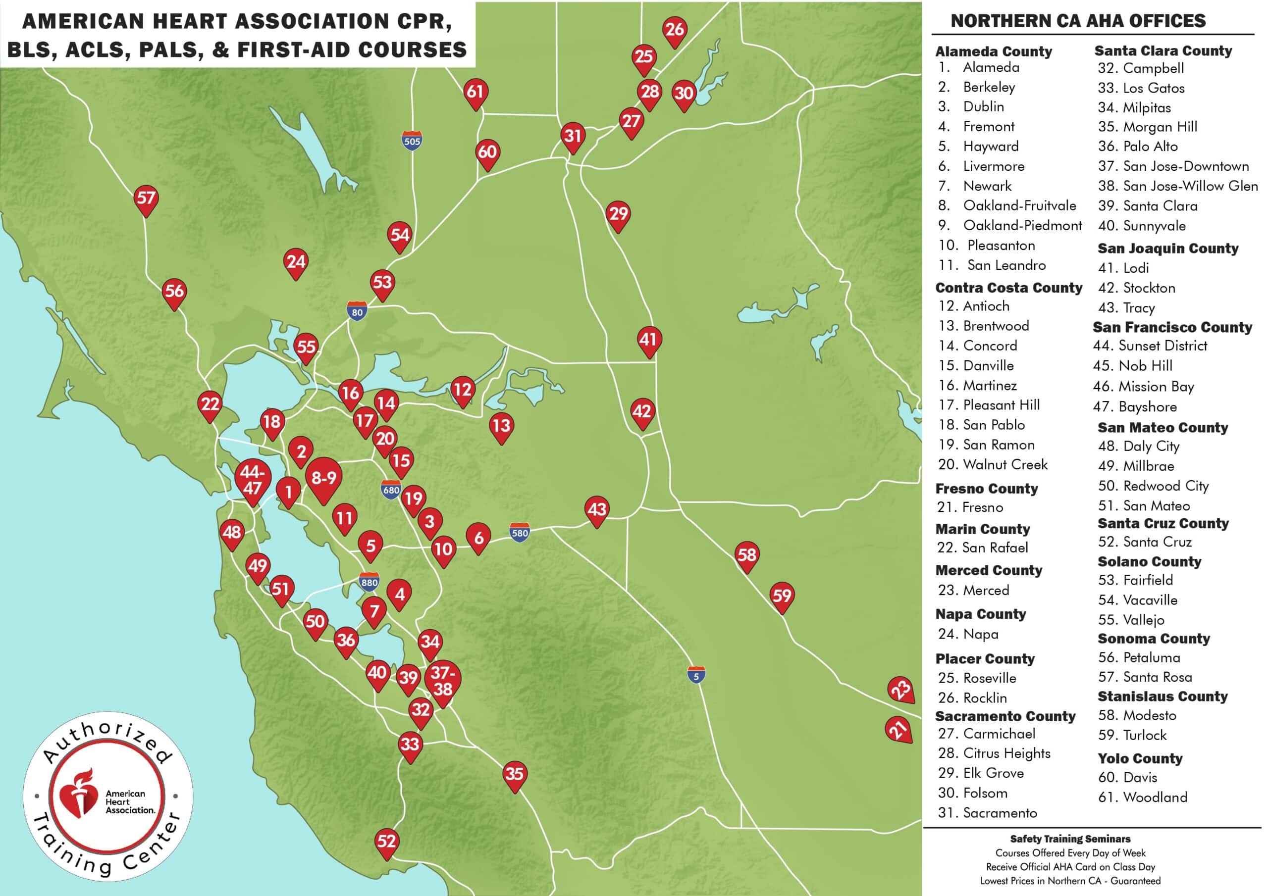 bay area cpr directory map