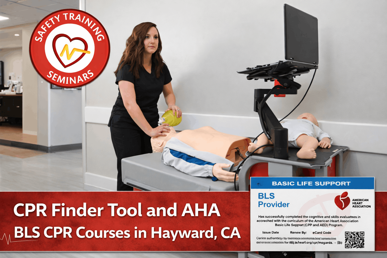 CPR Finder Tool and AHA BLS CPR Courses in Hayward, CA