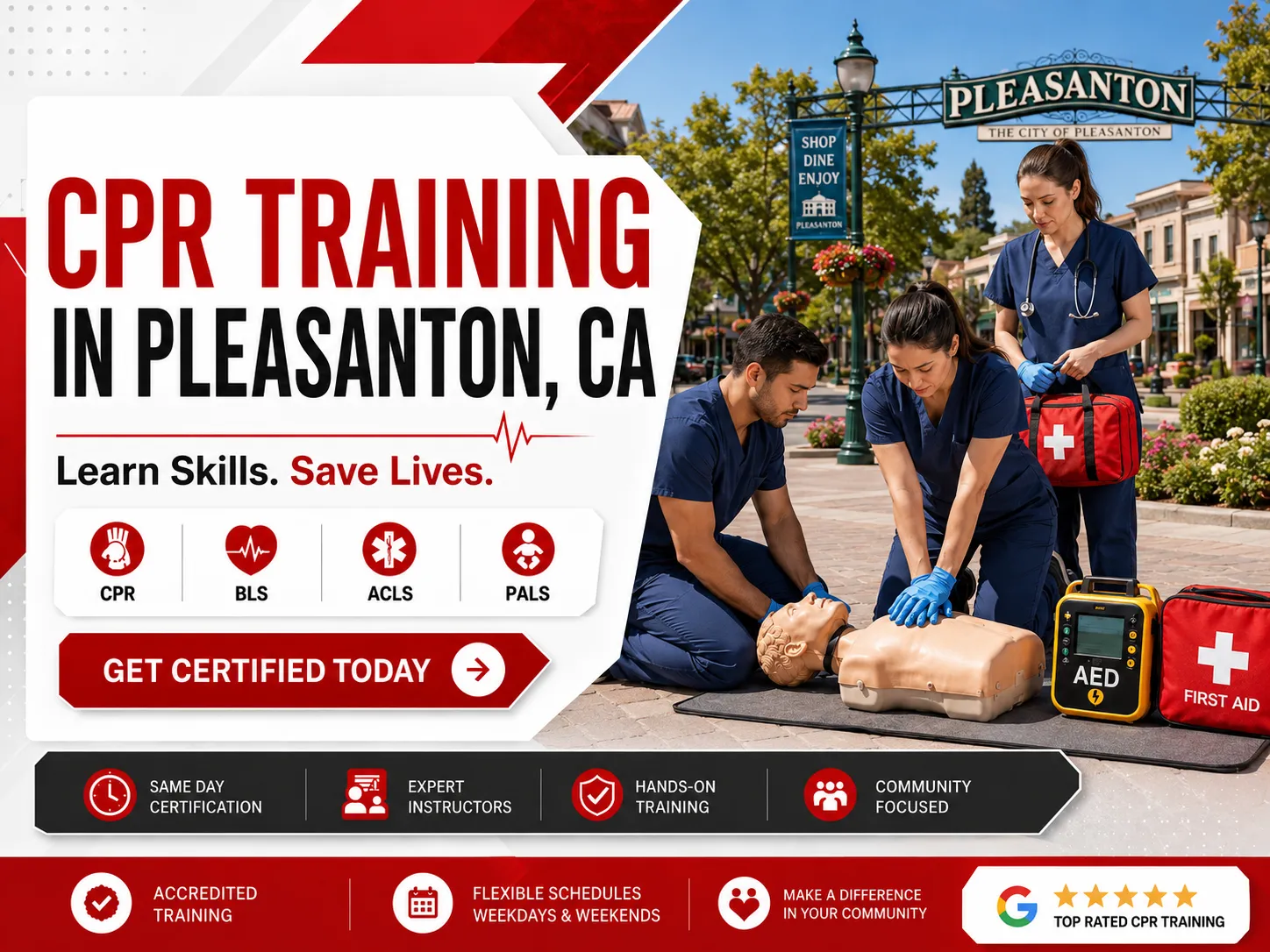 CPR , BLS & ACLS Certification Classes in Pleasanton, CA