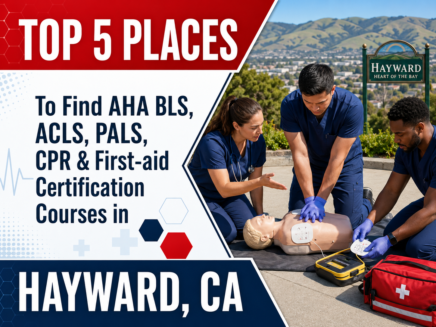 Top 5 Places To Find American Heart Association BLS, ACLS, PALS, CPR, and First-aid Certification Courses in Hayward, CA